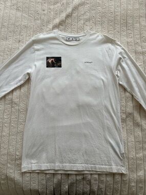 Off-White White Long-Sleeve Crewneck